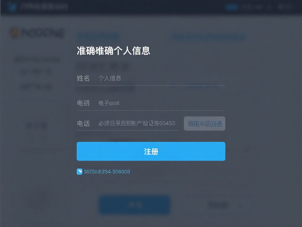 提供准确的个人信息：注册时需要提供个人信息，如姓名