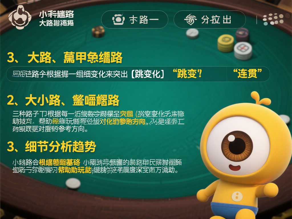 3.&nbsp;大眼仔、小路、曱甴路：细化分析趋势
这些路