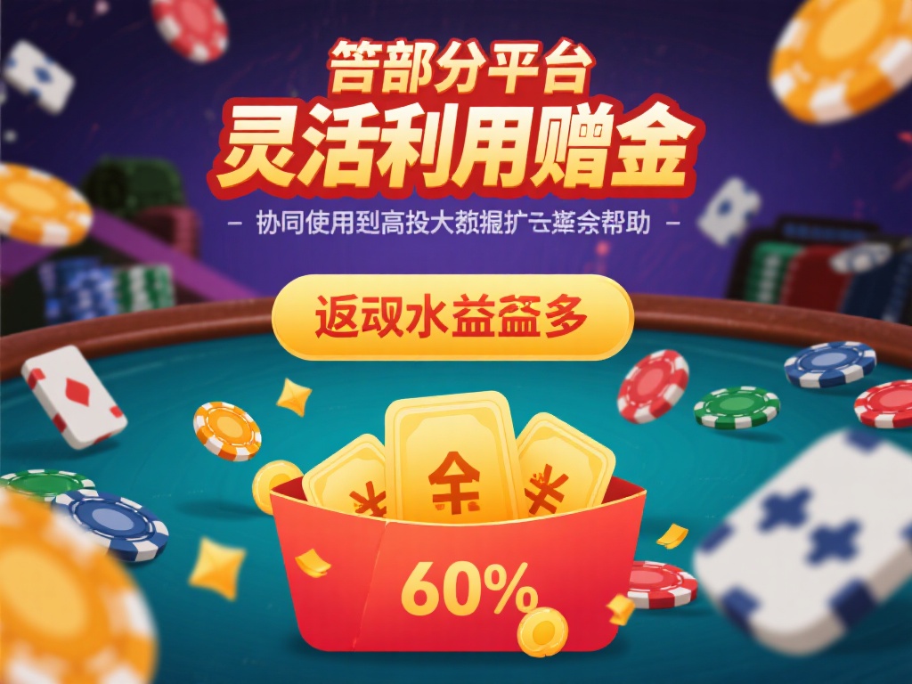 灵活利用赠金：部分平台结合返水还会提供充值赠金活动
