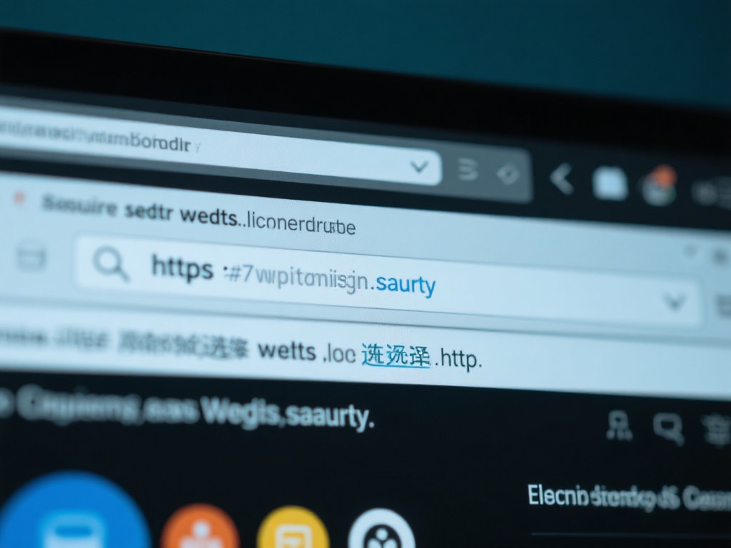 确保网站链接安全：浏览器地址栏中显示为“https