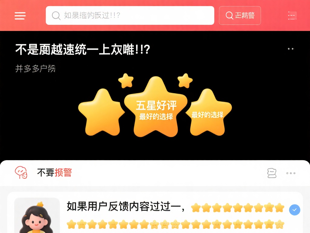 是否过于统一且夸张：如果用户反馈内容过于一致，并大