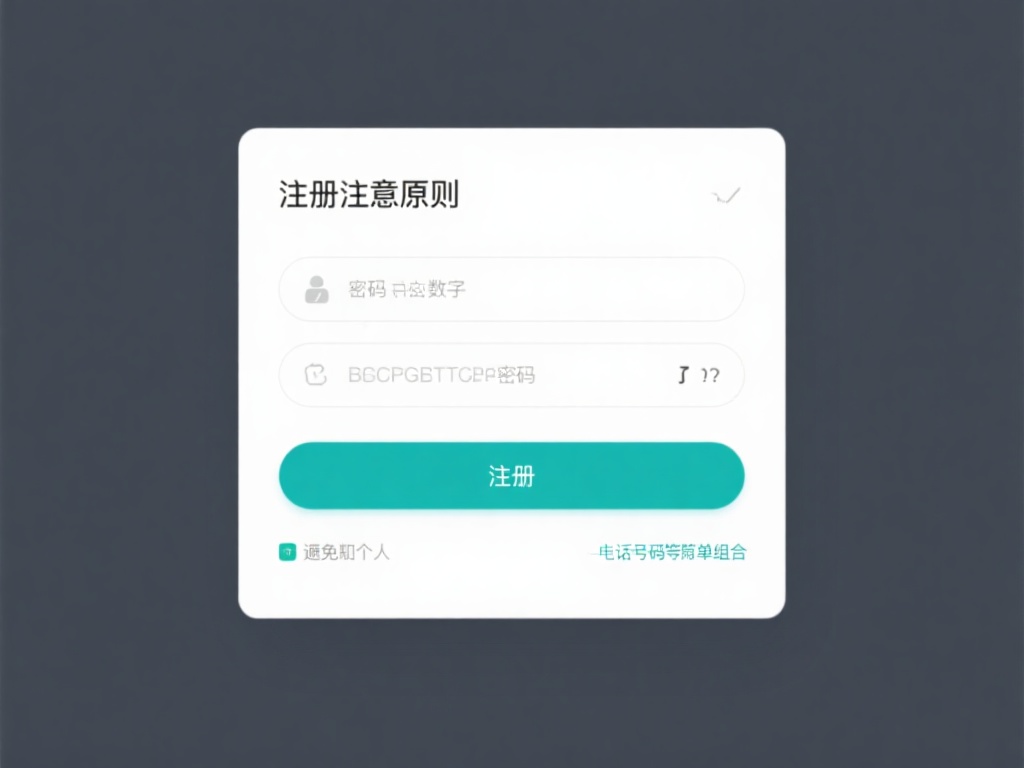 需注意的是，注册时设置密码一定要遵循以下原则：&nbsp;密