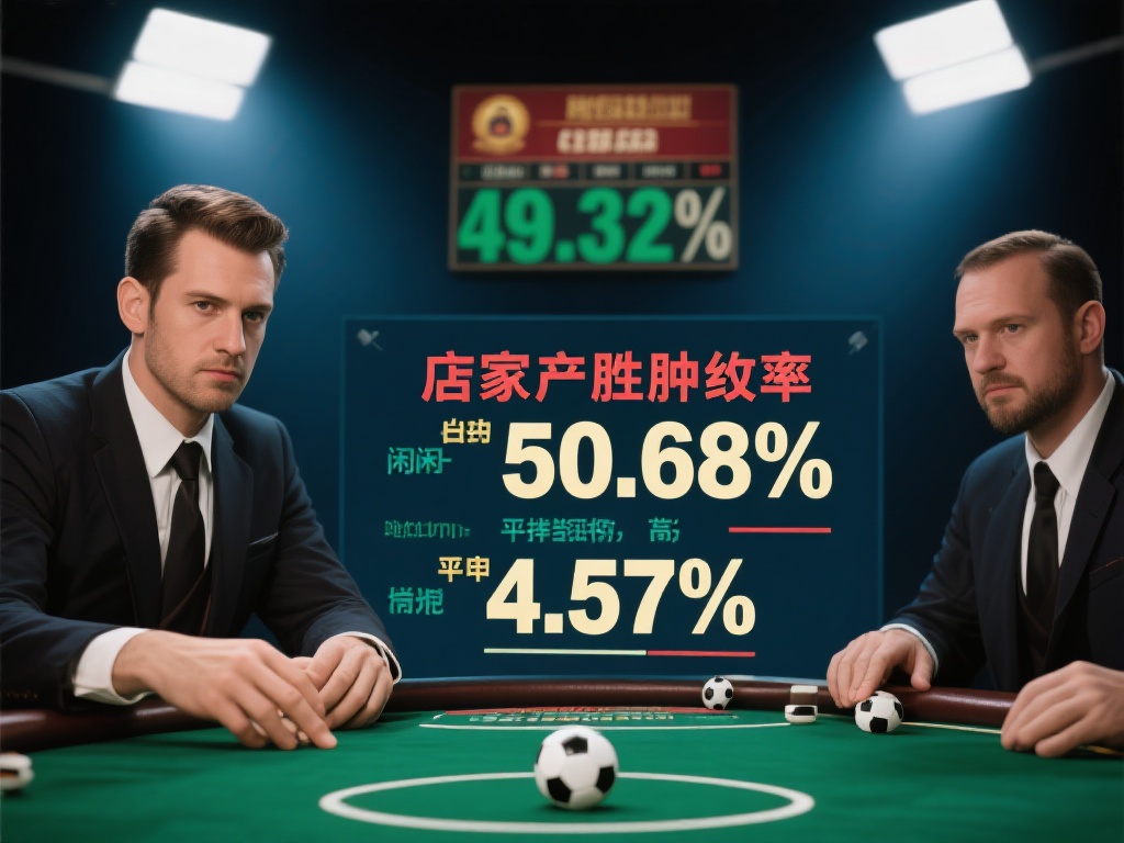 从概率分析到实战技巧:科学探讨百家乐长期稳定盈利的奥秘 从概率角度看,庄家的胜率约为50.68%,而闲家的