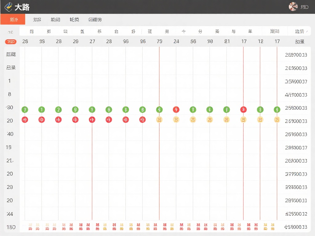 大路
大路以直线记录结果，当庄或闲连续胜出时，会
