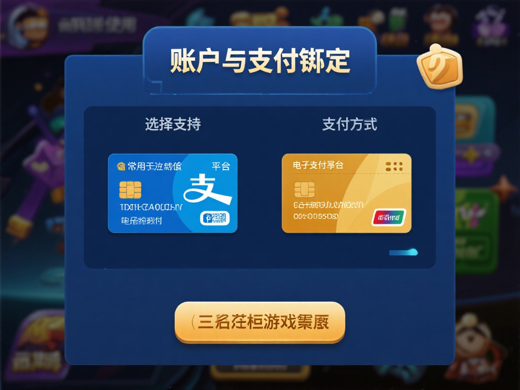 账户与支付绑定：选择支持的支付方式进行绑定；推荐使